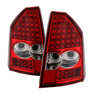( xTune ) Chrysler 300C 05-07 LED Tail Lights - Red Clear