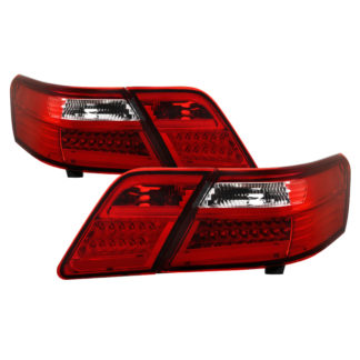 ALT-JH-TCAM07-LED-RC ( xTune ) Toyota Camry 07-09 (does not fit the Hybrid) LED Tail Lights - Red Clear