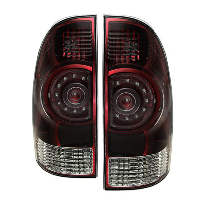 ALT-JH-TTA09-OE-RSM ( xTune ) Toyota Tacoma 09-15 OEM LED Style Tail Lights - Red Smoked