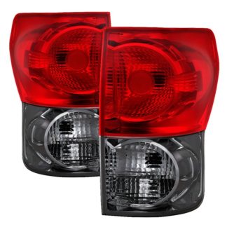 ALT-JH-TTU07-OE-RS ( xTune ) Toyota Tundra 2007-2009 OEM Style Tail Lights - Red Smoked