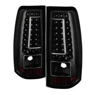 ALT-ON-CS03-G2-LED-BK ( xTune ) Chevy Silverado 1500-2500-3500 03-06 and 2007 Silverado Classic ( Does Not Fit Stepside ) - C-Shape LED Tail Lights - Black