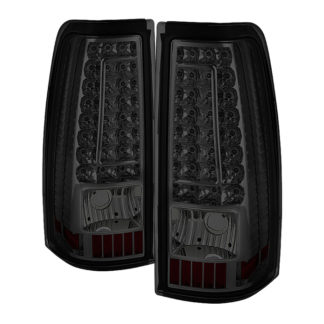 ALT-ON-CS03-G2-LED-SM ( xTune ) Chevy Silverado 1500-2500-3500 03-06 and 2007 Silverado Classic ( Does Not Fit Stepside ) - C-Shape LED Tail Lights - Smoke