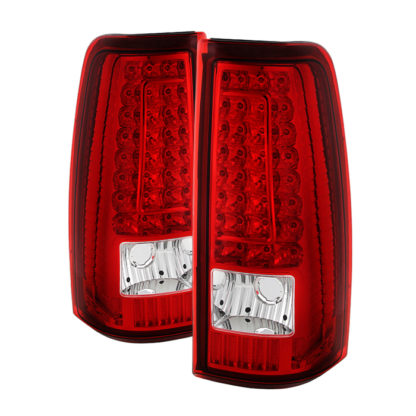 ALT-ON-CS99-G2-LED-RC ( xTune ) Chevy Silverado 1500/2500/3500 99-02 / GMC Sierra 1500/2500/3500 99-06 and 2007 Sierra Classic  Version 2 LED Tail Lights - Red Clear