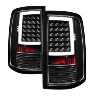 ALT-ON-DR09-LBLED-BK ( xTune ) Dodge Ram 1500 09-18 / Ram 2500/3500 10-18 Light Bar LED Tail Lights - Incandescent Model only ( Not Compatible With LED Model ) - Black