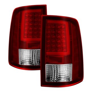 ALT-ON-DR09-LBLED-RC ( xTune ) Dodge Ram 1500 09-18 / Ram 2500/3500 10-18 Light Bar LED Tail Lights - Incandescent Model only ( Not Compatible With LED Model ) - Red Clear