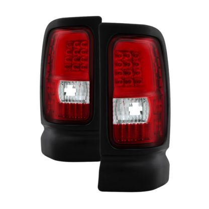 ALT-ON-DRAM94V3-LBLED-RC ( xTune ) Dodge Ram 1500 94-01 / Ram 2500/3500 94-02 Tail Lights - Light Bar LED - Red Clear
