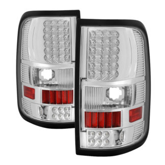 ALT-ON-FF15004-LED-C ( xTune ) Ford F150 Styleside 04-08 (Not Fit Heritage & SVT) LED Tail Lights - Chrome