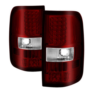ALT-ON-FF15004-LED-RC ( xTune ) Ford F150 Styleside 04-08 (Not Fit Heritage & SVT) LED Tail Lights - Red Clear