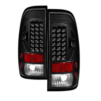 ALT-ON-FF15097-LED-BK ( xTune ) Ford F150 Styleside 97-03 / F250/350/450/550 Super Duty 99-07 LED Tail Lights - Black