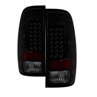 ALT-ON-FF15097-LED-BSM ( xTune ) Ford F150 Styleside 97-03 / F250/350/450/550 Super Duty 99-07 LED Tail Lights - Black Smoke