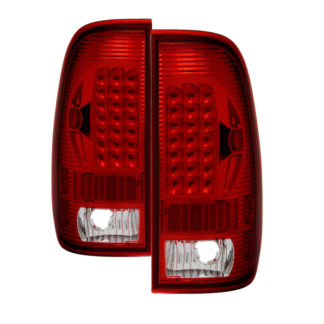 ALT-ON-FF15097-LED-RC ( xTune ) Ford F150 Styleside 97-03 / F250/350/450/550 Super Duty 99-07 LED Tail Lights - Red Smoke