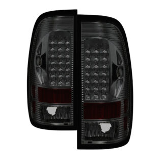 ALT-ON-FF15097-LED-SM ( xTune ) Ford F150 Styleside 97-03 / F250/350/450/550 Super Duty 99-07 LED Tail Lights - Smoke