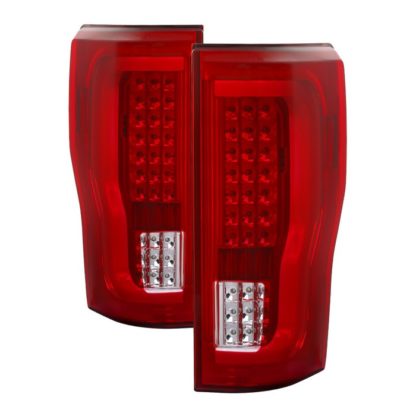 ALT-ON-FS17-LBLED-RC ( xTune ) Ford F250 Superduty 2017-2018 (Does Not Fit Factory LED Model) LED Tail Lights - Red Clear