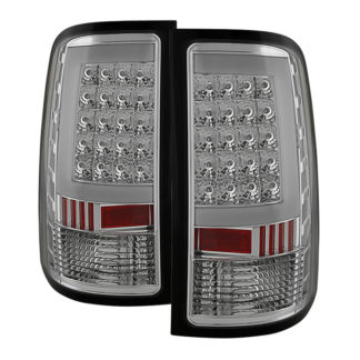 ALT-ON-GS07-G2-LED-C ( xTune ) GMC Sierra 1500 07-13  2500HD/3500HD 07-14 (does not fit 3500HD Dually Models) LED Tail Lights - Chrome