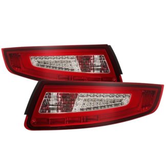 ALT-ON-P99705V2-LBLED-RC ( xTune ) Porsche 911 997 05-08 Light Bar LED Tail Lights - Red Clear