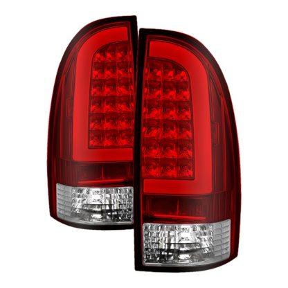 ALT-ON-TT05-LBLED-RC ( xTune ) Toyota Tacoma 05-15 Light Bar LED Tail Lights (not compatible with factory equipped led tail lights) - Red Clear