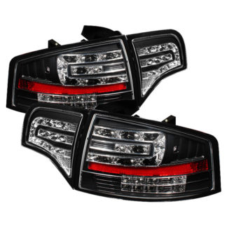 ( Spyder ) Audi A4 4Dr 06-08 LED Tail Lights - Black