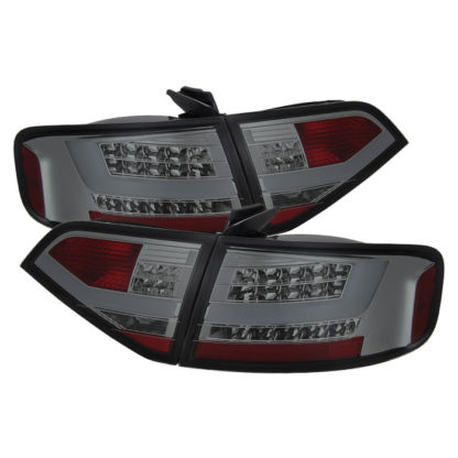 ( Spyder ) Audi A4 09-12 4Dr LED Tail Lights - Incandescent Model Only ( Not Compatible With LED Model ) - Smoke