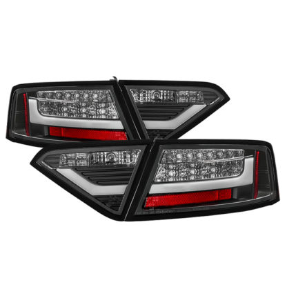 ( Spyder ) Audi A5 08-12 LED Tail Lights - Incandescent Model Only ( Not Compatible With LED Model ) - Black