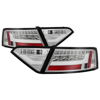 ( Spyder ) Audi A5 08-12 LED Tail Lights - Incandescent Model Only ( Not Compatible With LED Model ) - Chrome