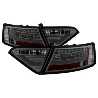 ( Spyder ) Audi A5 08-12 LED Tail Lights - LED Model Only ( Not Compatible With Incandescent Model ) - Smoke