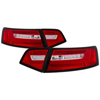 ( Spyder ) Audi A6 09-12 LED Tail Lights - Red Clear