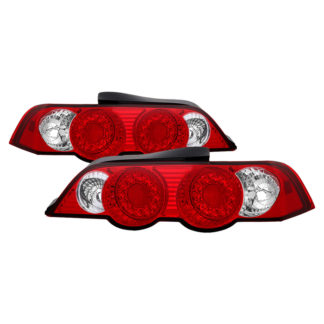 ( Spyder ) Acura RSX 02-04 LED Tail Lights - Red Clear