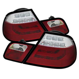 ( Spyder ) BMW E46 00-03 2Dr Coupe ( Will Not Fit Convertible ) Light Bar LED Tail Lights - Red Clear