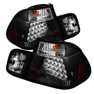 ( Spyder ) BMW E46 3-Series 02-05 4Dr ( does not include red fog light bulb) Tail Lights - Black