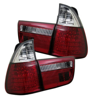 ( Spyder ) BMW E53 X5 00-06 4PCS LED Tail Lights - Red Clear