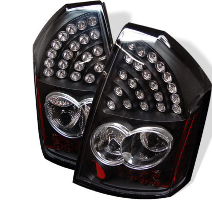 ( Spyder ) Chrysler 300C 05-07 LED Tail Lights - Black