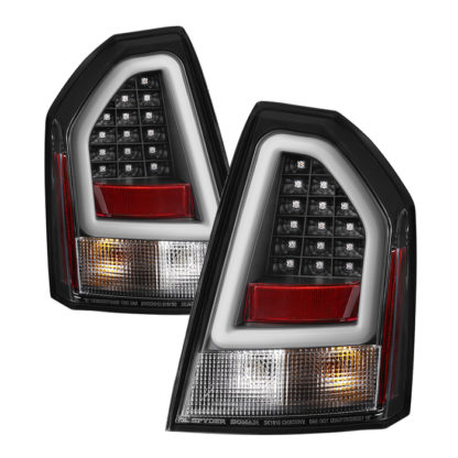 ( Spyder ) Chrysler 300C 05-07 Version 2 Light Bar LED Tail Lights - Black