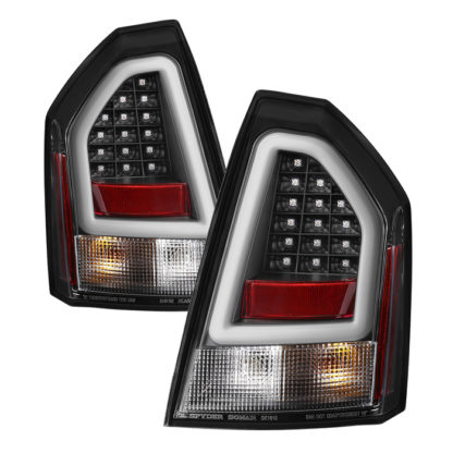 ( Spyder ) Chrysler 300C 08-10 Version 2 Light Bar LED Tail Lights - Black