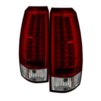 ( Spyder ) Chevy Avalanche 07-13 LED Tail Lights - Red Clear