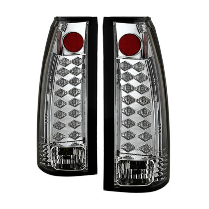( Spyder ) Chevy C/K Series 1500/2500/3500 88-98 / GMC Sierra 88-98 / Blazer 92-94 / Jimmy 92-94 / Suburban 92-99 / Tahoe 94-99 / Cadillac Escalade 99-00 / Yukon Denali 99-00 LED Tail Lights - Chrome