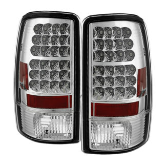 ( Spyder ) Chevy Suburban/Tahoe 1500/2500 00-06 / GMC Yukon/Yukon XL 00-06 / GMC Yukon Denali/Denali XL 01-06 ( Lift Gate Style Only ) LED Tail Lights - Chrome