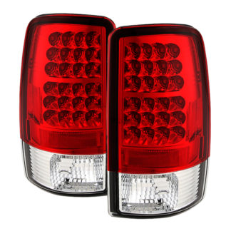 ( Spyder ) Chevy Suburban/Tahoe 1500/2500 00-06 / GMC Yukon/Yukon XL 00-06 / GMC Yukon Denali/Denali XL 01-06 ( Lift Gate Style Only ) LED Tail Lights - Red Clear