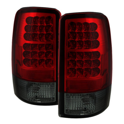 ( Spyder ) Chevy Suburban/Tahoe 1500/2500 00-06 / GMC Yukon/Yukon XL 00-06 / GMC Yukon Denali/Denali XL 01-06 ( Lift Gate Style Only ) LED Tail Lights - Red Smoke