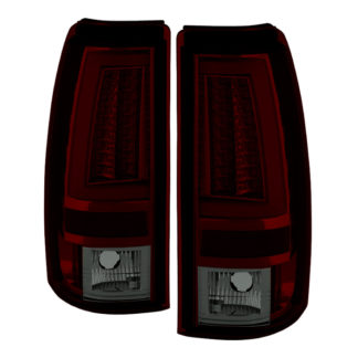 ( Spyder ) Chevy Silverado 1500/2500 03-06 and 2007 Silverado Classic ( Does Not Fit Stepside ) Version 2 LED Tail Lights - Red Smoke