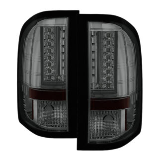 ( Spyder ) Chevy Silverado 07-13 ( Does Not Fit 2010 Model With Dual Reverse Socket 921 Bulb ) Version 2 LED Tail Lights - Smoke