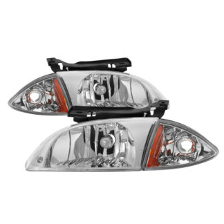 ( OE ) Chevy Cavalier 00-02 Corner Lamp & Headlights 4pcs set-Chrome