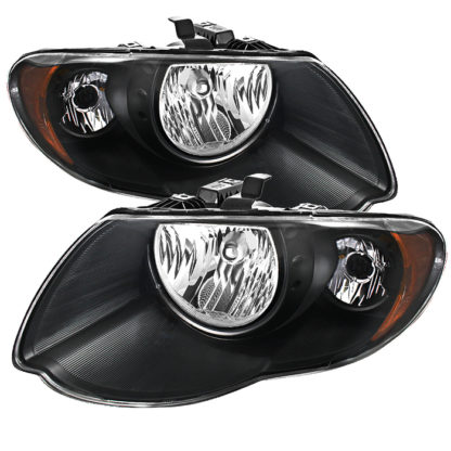 ( xTune ) Chrysler Town & Country 05-07 (with Long Wheel Base Models) Crystal Headlights - Black