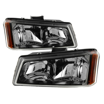 ( xTune ) Chevy Silverado 1500/2500/3500 03-06 / Chevy Silverado 1500HD 03-07 / Chevy Silverado 2500HD 03-06 Crystal Headlights - Black