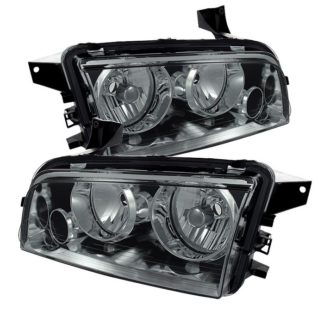 ( xTune ) Dodge Charger 06-10 Halogen Only (Does Not Fit HID Model) Headlights - Smoked
