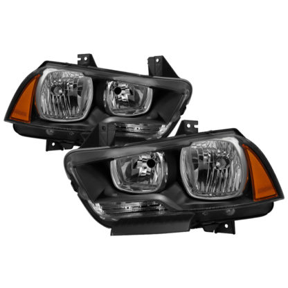 ( xTune ) Dodge Charger 2011-2014 Halogen Only (Does Not Fit HID Model) Headlights - Black
