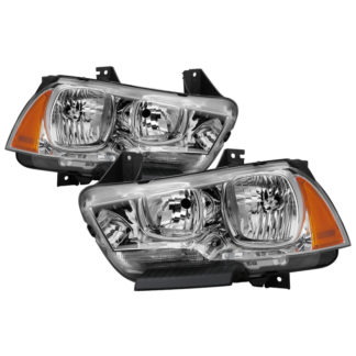 ( OE ) Dodge Charger 2011-2014 Halogen Only (Does Not Fit HID Model) Headlights - Chrome