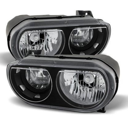 ( xTune ) Dodge Challenger 08-13 Halogen Only (does not fit HID model) Headlights Black