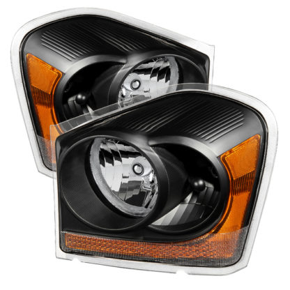 ( xTune ) Dodge Durango 04-05 OEM Headlamps - Black