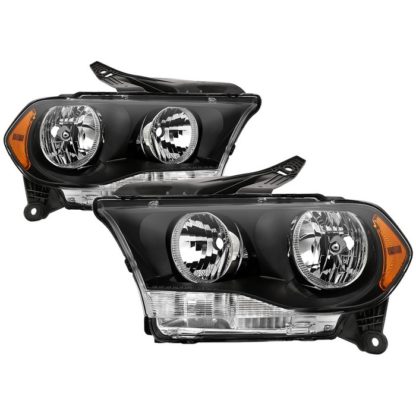 ( xTune ) Dodge Durango 2011-2013 Halogen Models ( Don‘t Fit Factory HID Models ) OEM Style Headlamps - Black