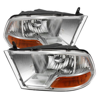 ( POE ) Dodge Ram 1500 09-12 ( Non Quad Headlights ) Crystal Headlights - Chrome